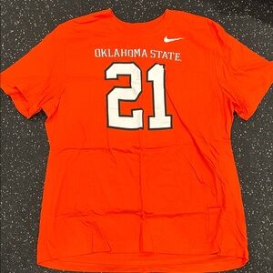 Nike Barry Sanders throwback Oklahoma State Orange Tee